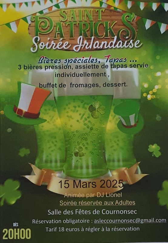 📣 Saint-Patrick's Party  🇮🇪