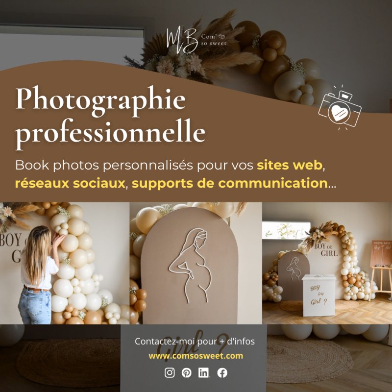 Découvrez COM' SO SWEET, votre agence de communication et photographie au Cailar !