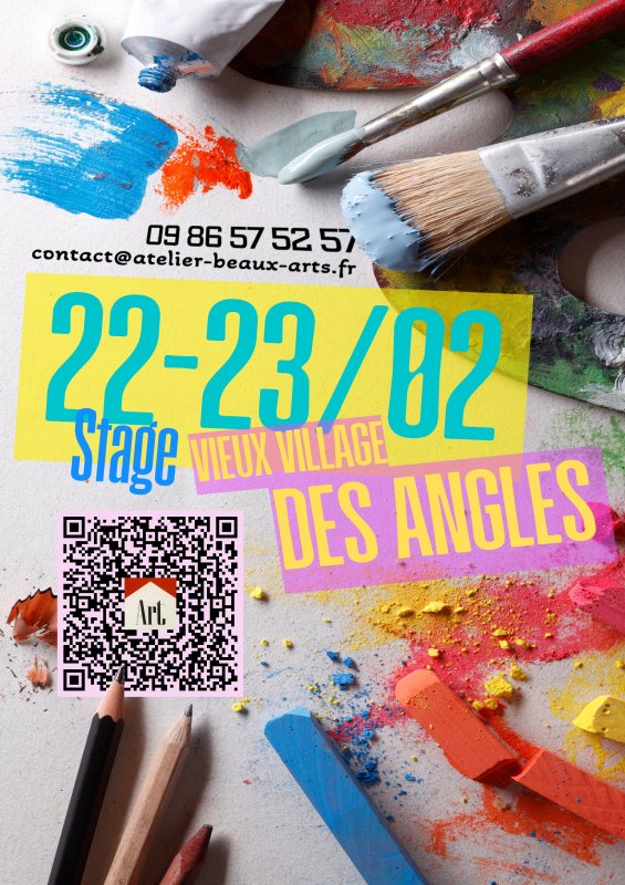 Évènement : Stage dessin/peinture multi-techniques
