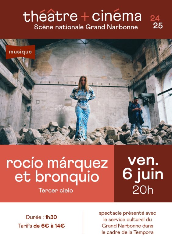Évènement : Opération "BUS ON Y VA". BUS + Théâtre à 7 euros au lieu de 14. Vendredi 6 juin 2025. "ROCIO MARQUEZ et BRONQUIO". Places limitées!!