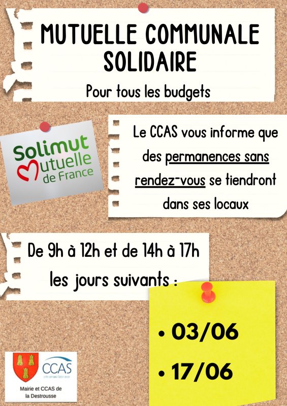 Permanences Mutuelle Communale Solidaire