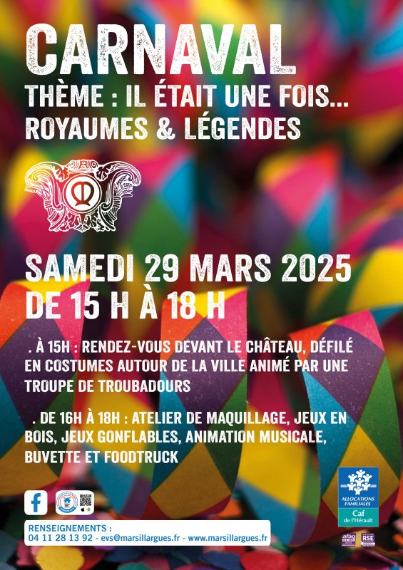 🎭✨ CARNAVAL 2025 : Il était une fois… Royaumes & Légendes ! ✨🎭