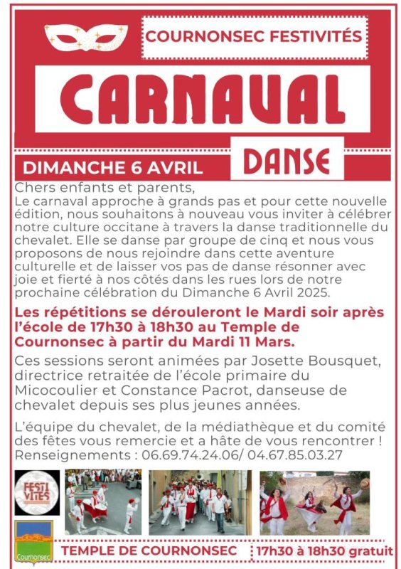 Carnaval, venez apprendre la danse du chevalet