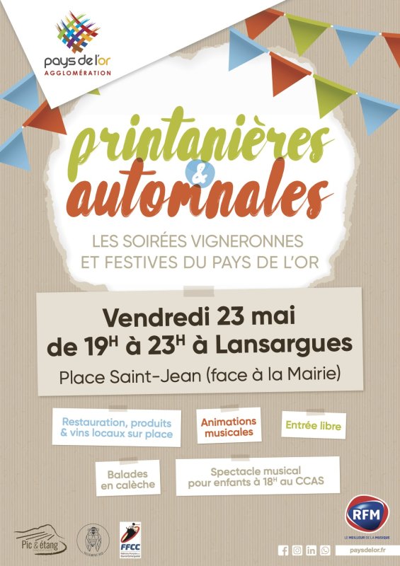 Évènement : Les Printanières, soirées vigneronnes et festives du Pays de l'Or