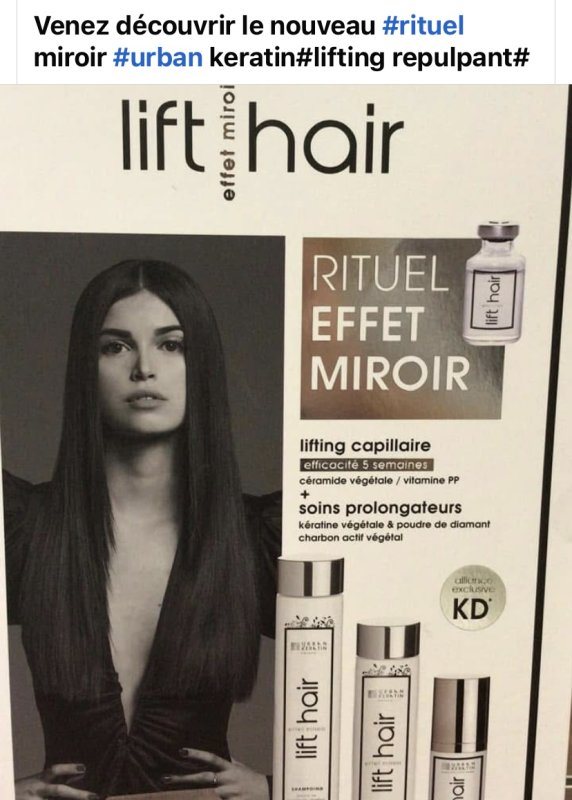Soin lift hair #effet miroir # brillance #soin profond