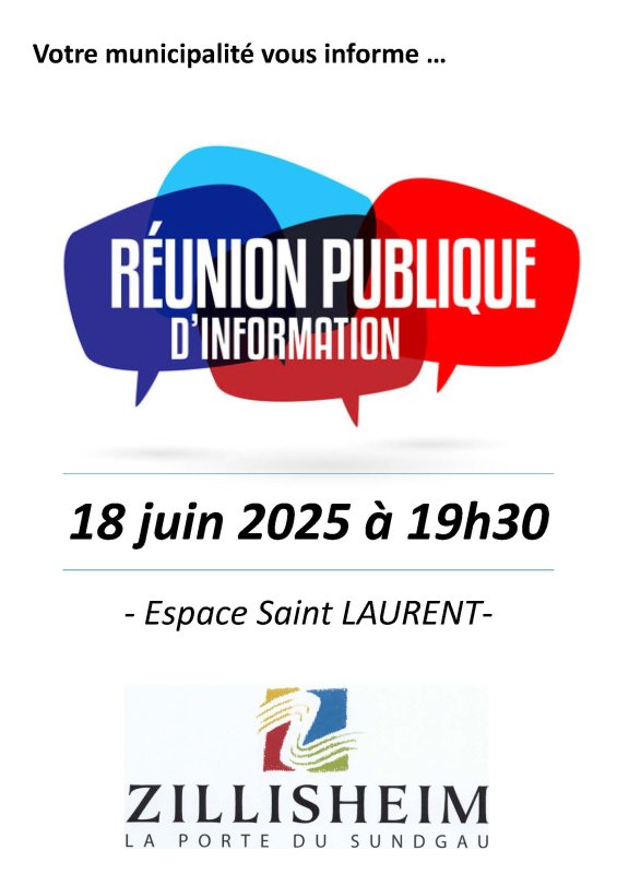 REUNION PUBLIQUE  annuelle le 18 juin 2025