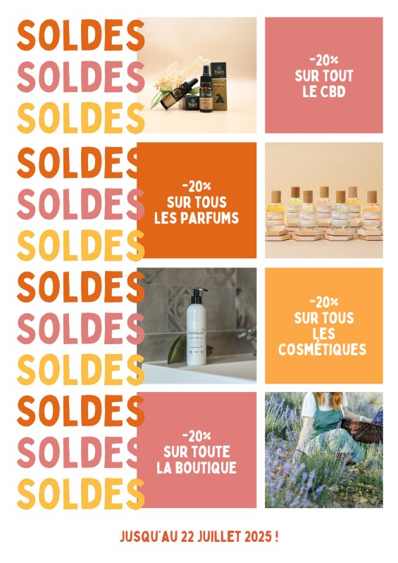Soldes 2025  - 20% sur TOUTE la boutique