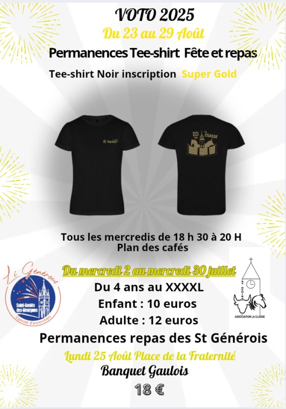 TEE-SHIRT VOTO 2025