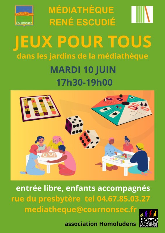 Jeux pour tous mardi 10 juin