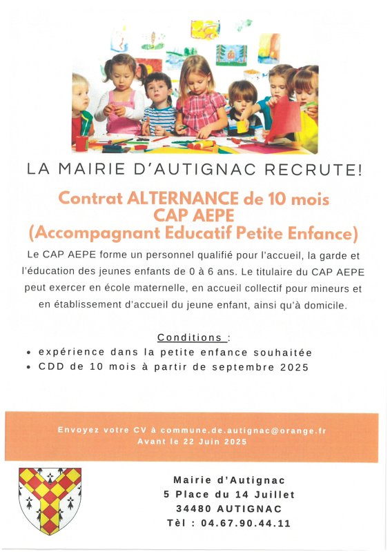 Offre d'emploi CDD