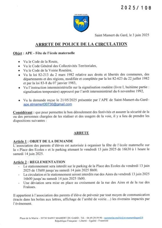 🎉 Fête de l’École Maternelle – Vendredi 13 juin 2025 🎉