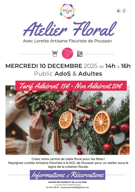 ✨ 𝗔𝘁𝗲𝗹𝗶𝗲𝗿 𝗙𝗹𝗼𝗿𝗮𝗹 𝗦𝗽𝗲́𝗰𝗶𝗮𝗹 𝗙𝗲̂𝘁𝗲𝘀 𝗮𝘃𝗲𝗰 𝗟𝗼𝗿𝗲𝘁𝘁𝗲 𝗔𝗿𝘁𝗶𝘀𝗮𝗻 𝗙𝗹𝗲𝘂𝗿𝗶𝘀𝘁𝗲 ✨