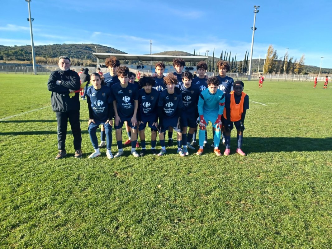 Les U16 du FC Domitia dominent les U16 de l&rsquo;AS Gignac