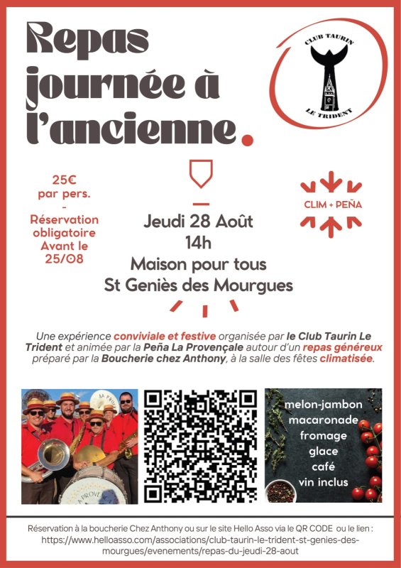 Repas journée à l’ancienne