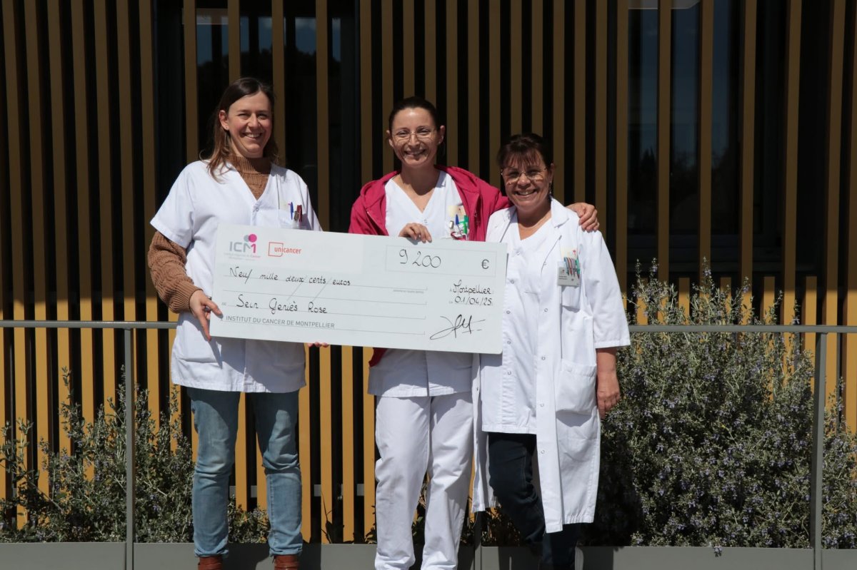 “La solidarité en action : 9 500€ reversés dans la lutte contre le cancer du sein”
