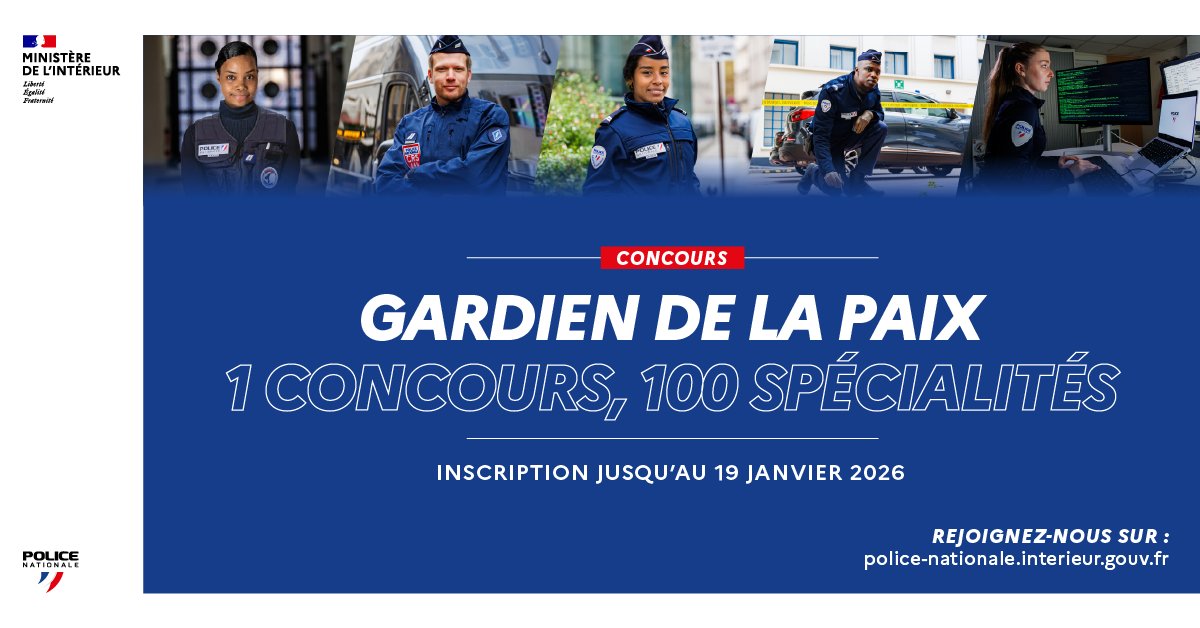 Recrutement police nationale 2026
