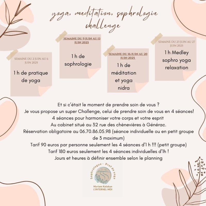 Challenge spécial « je prends soin de moi »