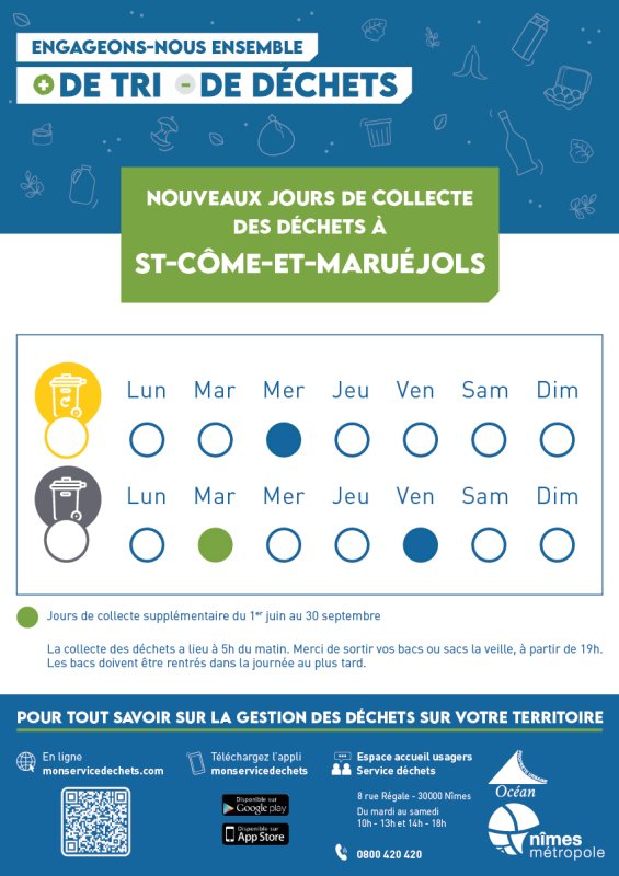 Nouveau jour de collecte ordures ménagères