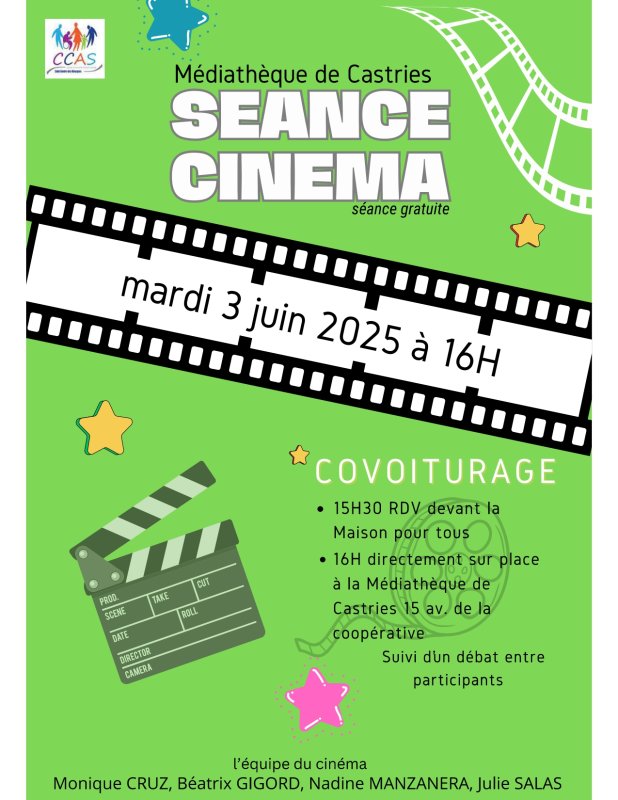 Évènement : CINEMA MEDIATHEQUE