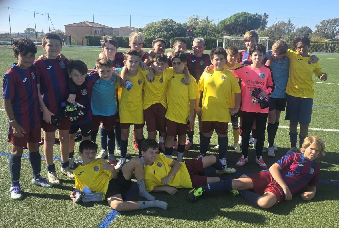 Les U12/U13 du FC Domitia étaient en déplacement à La Peyrade