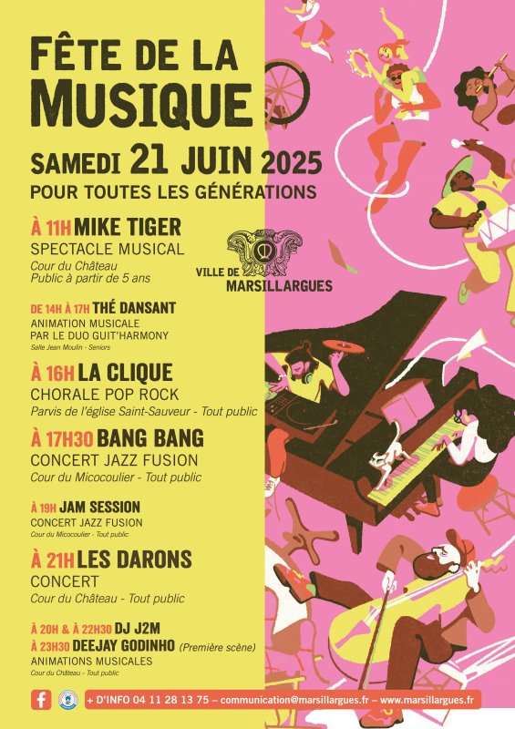 🎶 FÊTE DE LA MUSIQUE 2025 - MARSILLARGUES 🎉