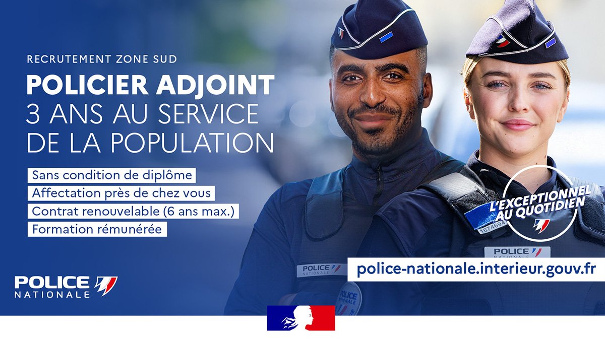 🔷 CAMPAGNE RECRUTEMENT POLICE NATIONALE 🔷