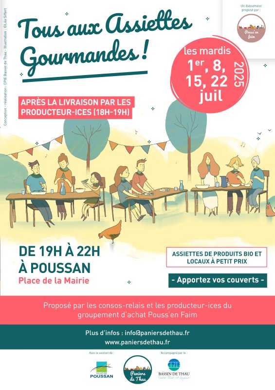 Les Assiettes gourmandes à Poussan !