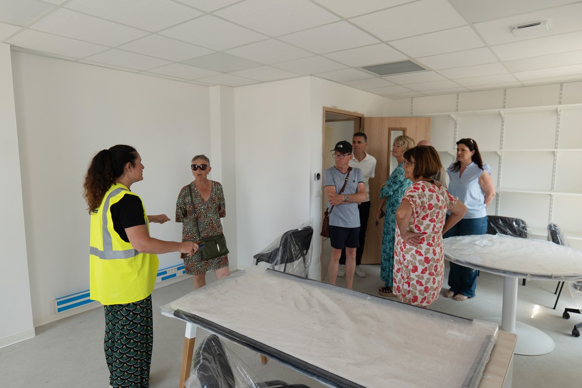 Visite des élus au nouvel Hôtel de Ville