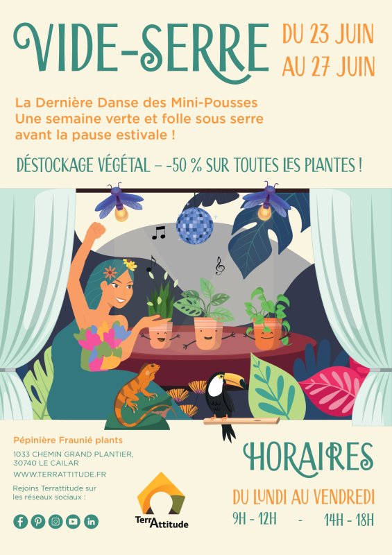 Vide-Serre à la pépinière Fraunié Plants