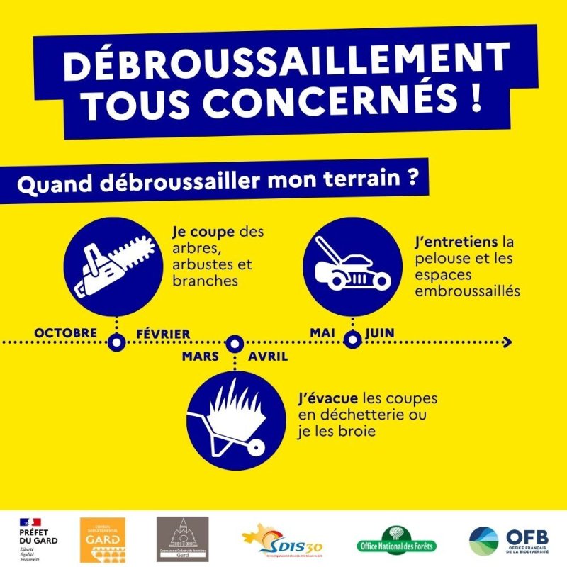 Débroussaillage obligatoire : protégez votre habitation et la commune