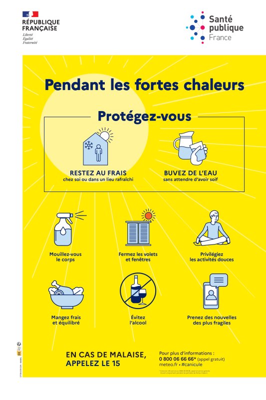 🔥 Alerte fortes chaleurs : adoptez les bons réflexes ! 🌡️