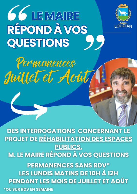 Permanences de M. le Maire
