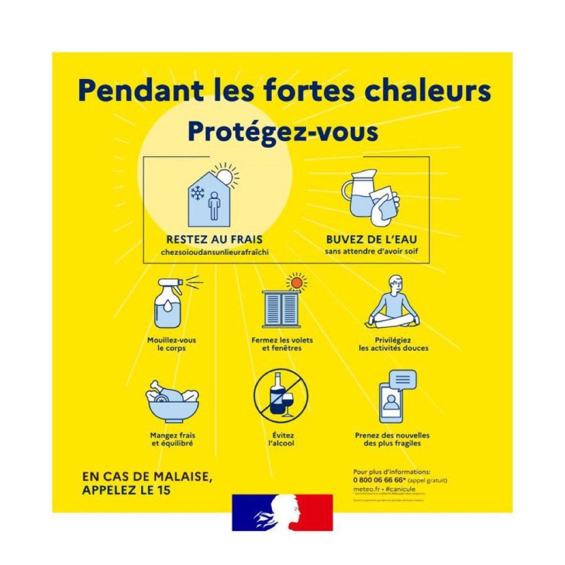 ALERTE CANICULE VIGILANCE JAUNE