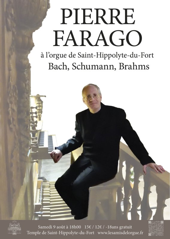 Pierre Farago à l’orgue de Saint-Hippolyte-du-Fort