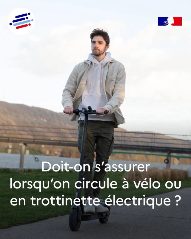 🚲️ Faut-il s’assurer lorsqu’on circule à vélo ou en trottinette électrique ?