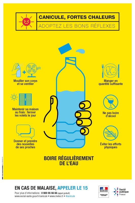 🔥 Fortes chaleurs : attention ! 🔥
