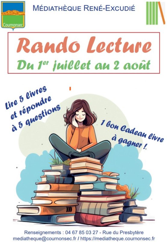 Rando Lecture Juillet  9-15 ans