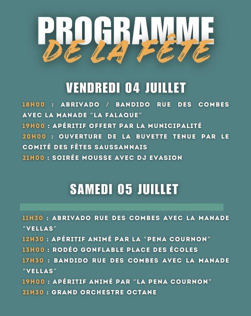 Programme fête votive