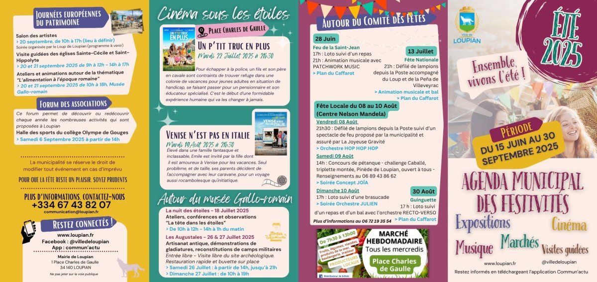 Modification de dates - Guide des festivités