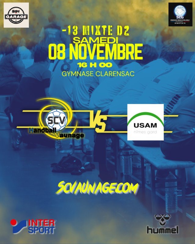 Les matchs du SC Vaunage de ce week-end