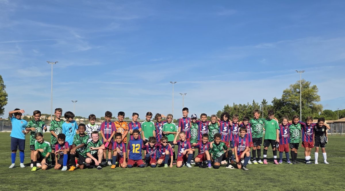 Un superbe plateau amical pour les U10 du FC Domitia à Poussan !