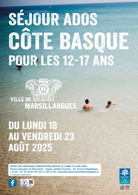 🌊 SÉJOUR ÉTÉ 2025 POUR LES ADOS – INSCRIPTIONS OUVERTES ! 🌞
