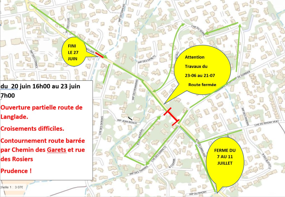 Suivi des travaux : Week-end du 21 et 22 juin