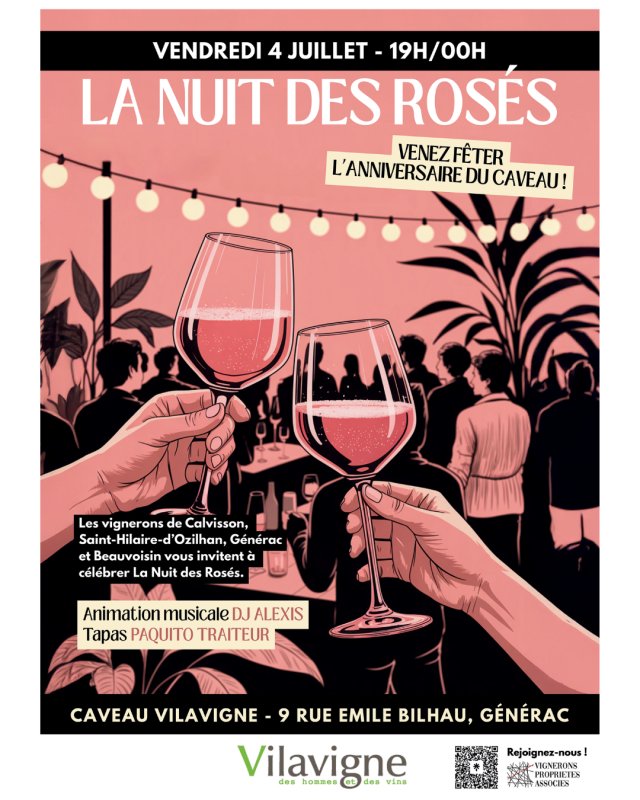 Anniversaire du Caveau Vilavigne : La Nuit des Rosés 🎉🍷