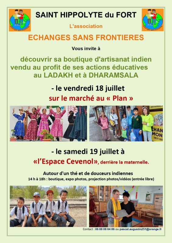 Journée Indienne à St Hyppolyte du Fort avec Echanges Sans Frontières