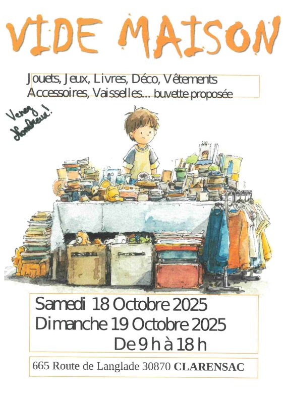 VIDE MAISON - 18 et 19 octobre