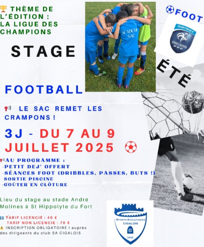 Stage de foot - SAC