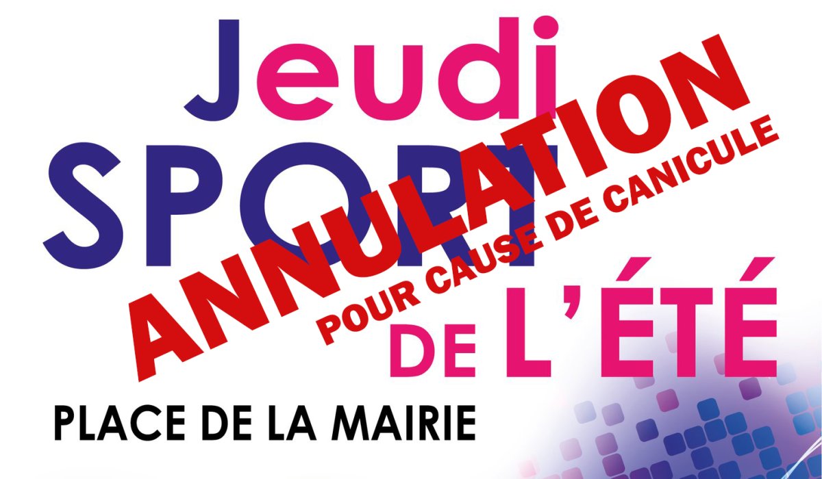 🚩SEANCE DE BOXE DU 3 JUILLET ANNULEE en raison de la canicule.