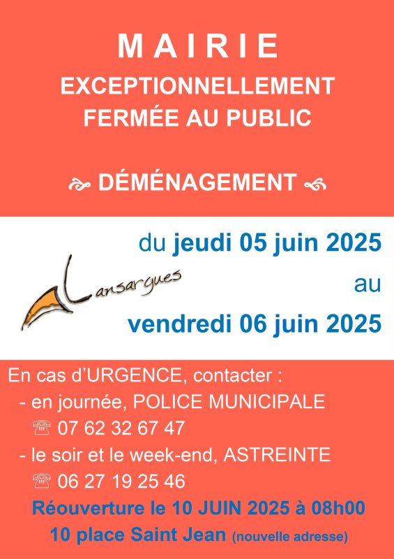 Fermeture Mairie