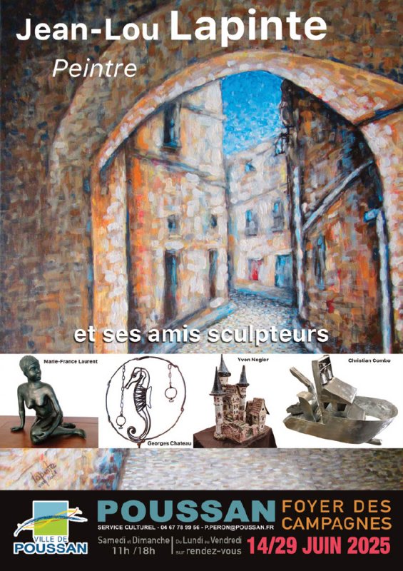 LA GRANDE EXPO avec « Jean-Lou Lapinte peintre et ses amis sculpteurs »